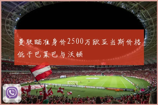 曼联瞄准身价2500万欧亚当斯价格低于巴莱巴与沃顿